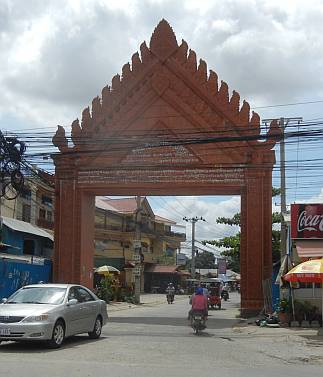 Entrance to Cambodian wat